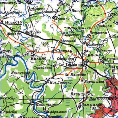 carte de Oblast de Smolensk