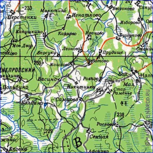 carte de Oblast de Smolensk