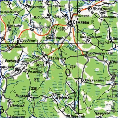 carte de Oblast de Smolensk