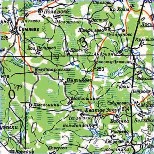 carte de Oblast de Smolensk