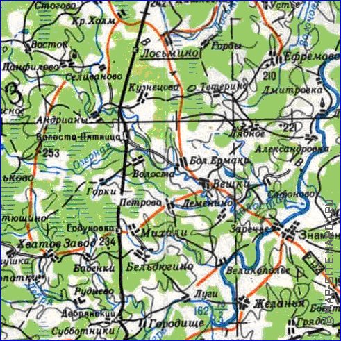 carte de Oblast de Smolensk