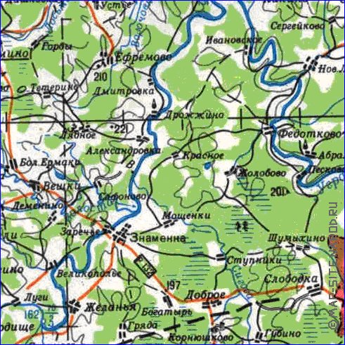 carte de Oblast de Smolensk