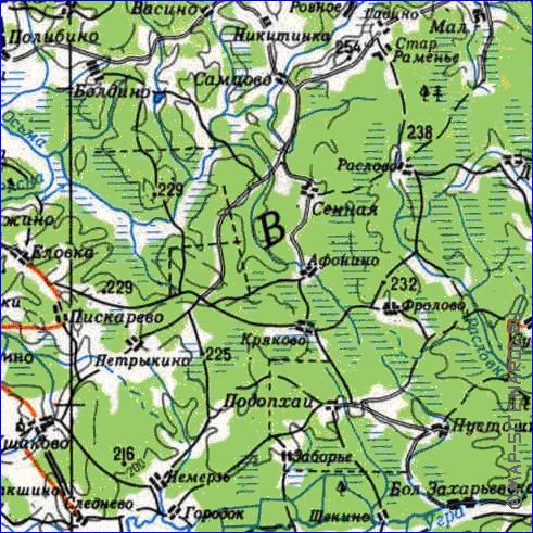 carte de Oblast de Smolensk