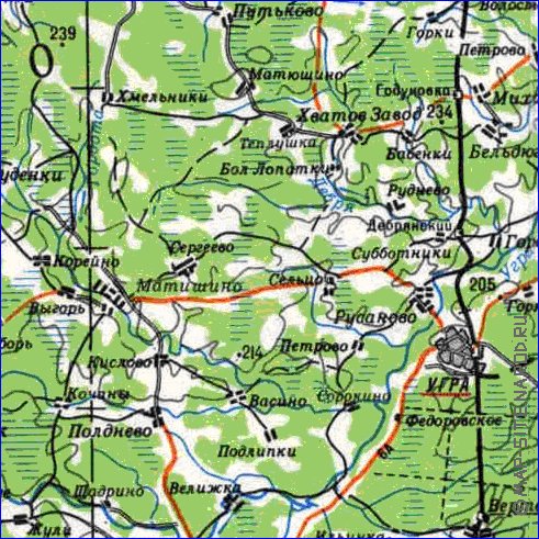 carte de Oblast de Smolensk