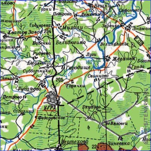 carte de Oblast de Smolensk