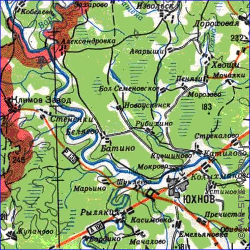 carte de Oblast de Smolensk