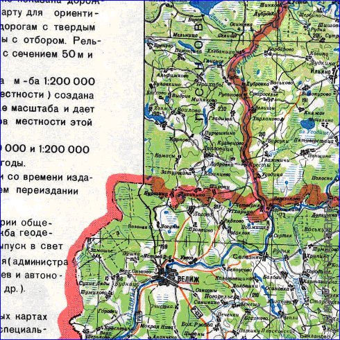 carte de Oblast de Smolensk