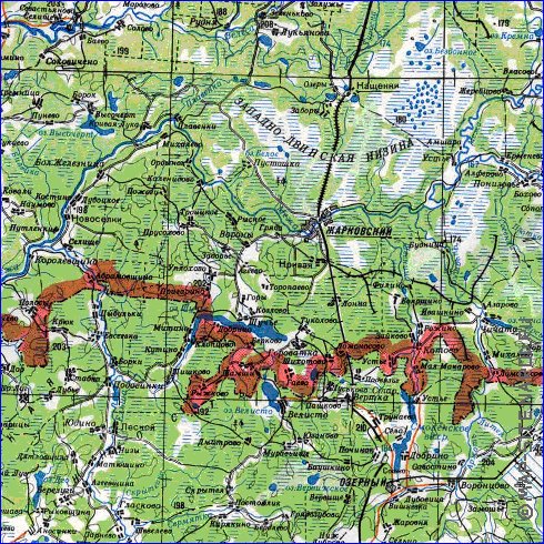 carte de Oblast de Smolensk