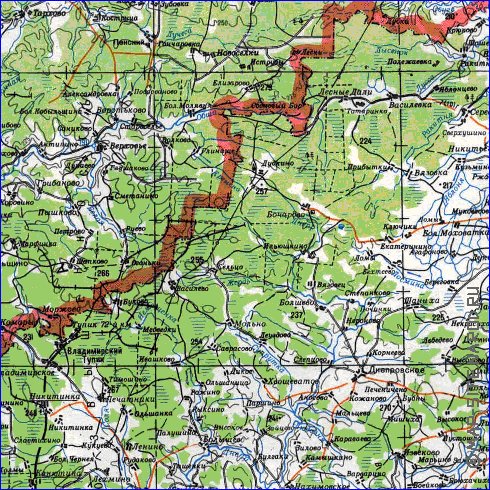 carte de Oblast de Smolensk