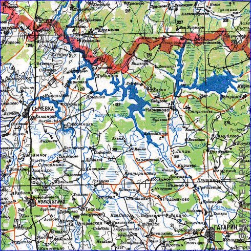 carte de Oblast de Smolensk