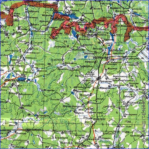 carte de Oblast de Smolensk