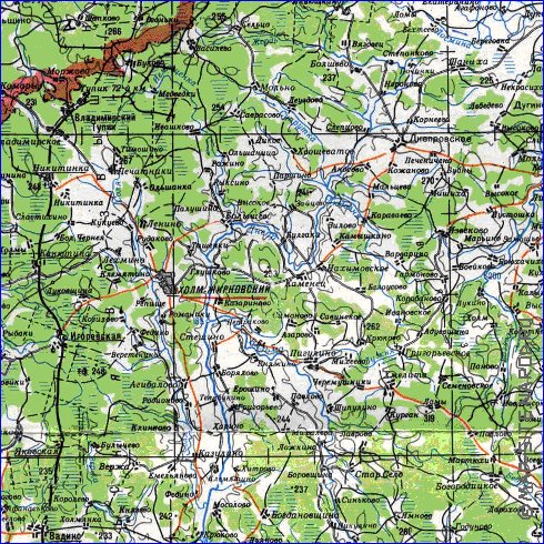 carte de Oblast de Smolensk