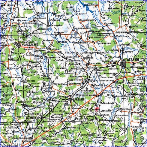 carte de Oblast de Smolensk