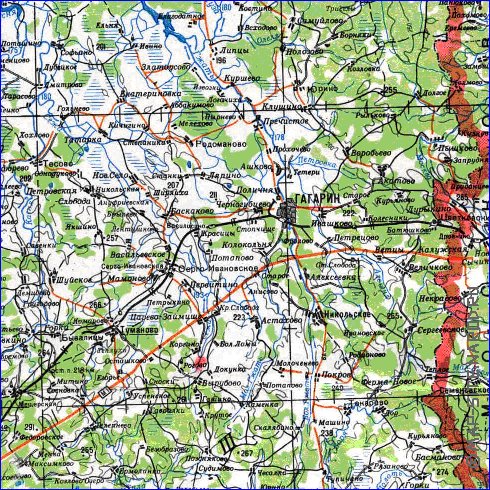 carte de Oblast de Smolensk