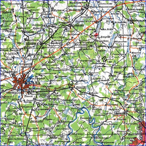 carte de Oblast de Smolensk