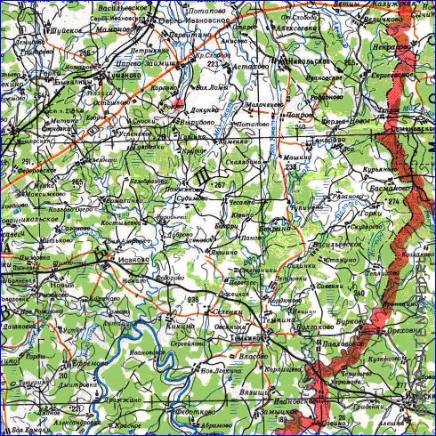 carte de Oblast de Smolensk