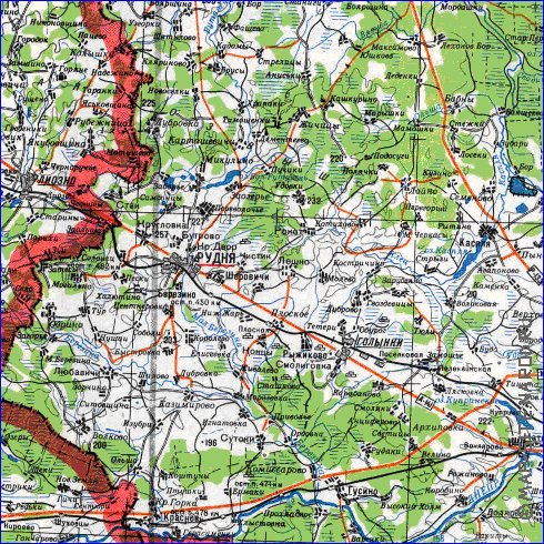 carte de Oblast de Smolensk