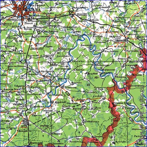 carte de Oblast de Smolensk