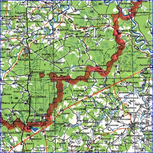 carte de Oblast de Smolensk