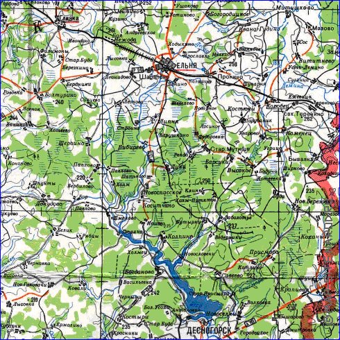 carte de Oblast de Smolensk