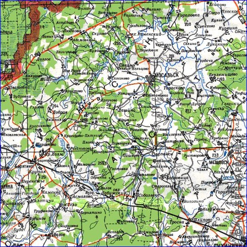 carte de Oblast de Smolensk