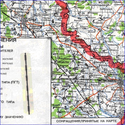 carte de Oblast de Smolensk