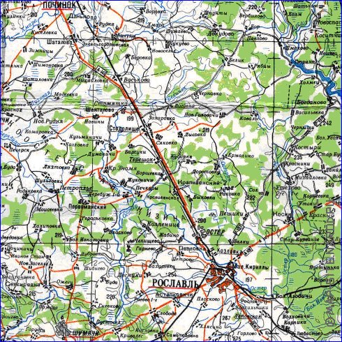 carte de Oblast de Smolensk