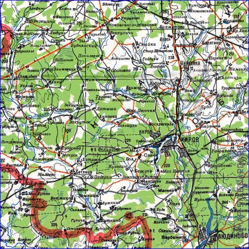 carte de Oblast de Smolensk