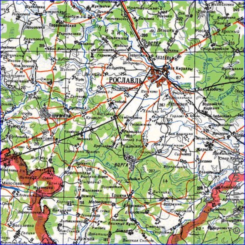 carte de Oblast de Smolensk