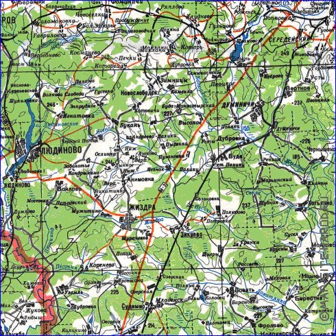 carte de Oblast de Smolensk