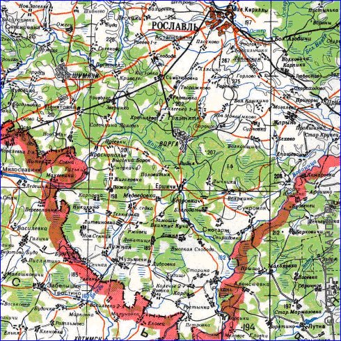 carte de Oblast de Smolensk