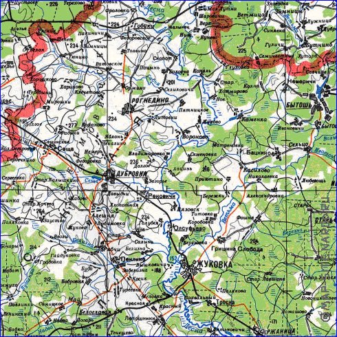 carte de Oblast de Smolensk