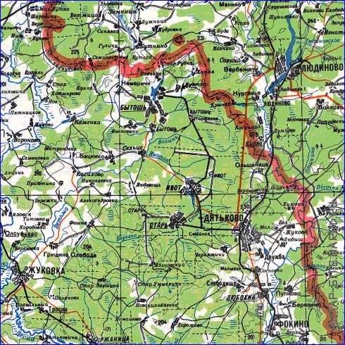 carte de Oblast de Smolensk