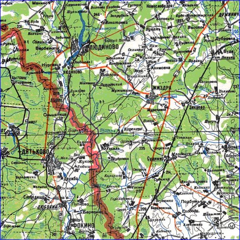 carte de Oblast de Smolensk