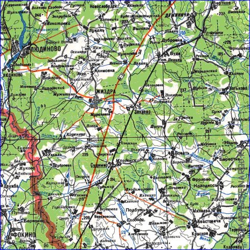 carte de Oblast de Smolensk