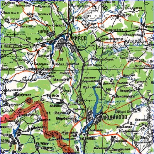 carte de Oblast de Smolensk