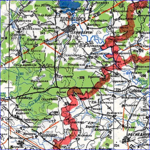 carte de Oblast de Smolensk