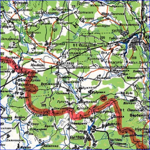 carte de Oblast de Smolensk