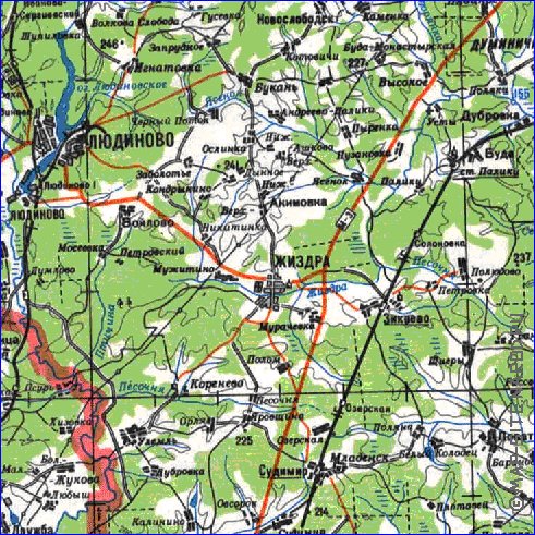 carte de Oblast de Smolensk