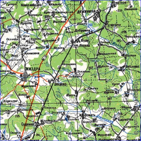 carte de Oblast de Smolensk