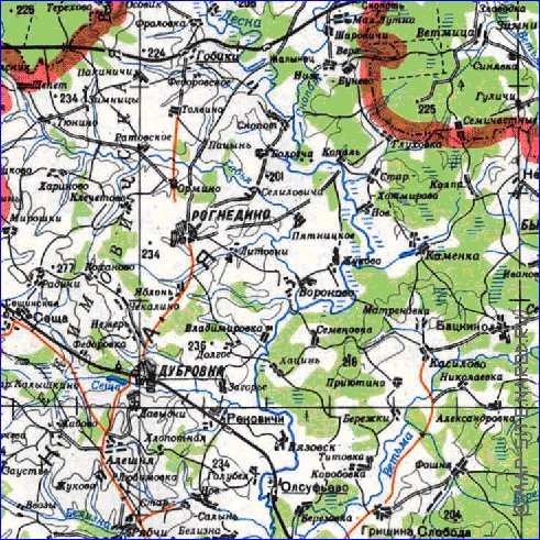 carte de Oblast de Smolensk