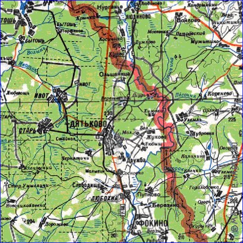 carte de Oblast de Smolensk