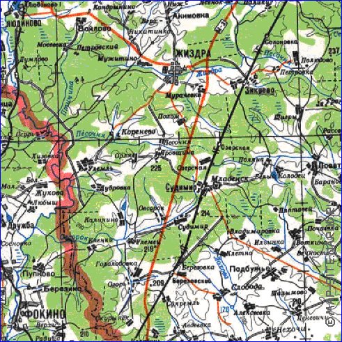 carte de Oblast de Smolensk