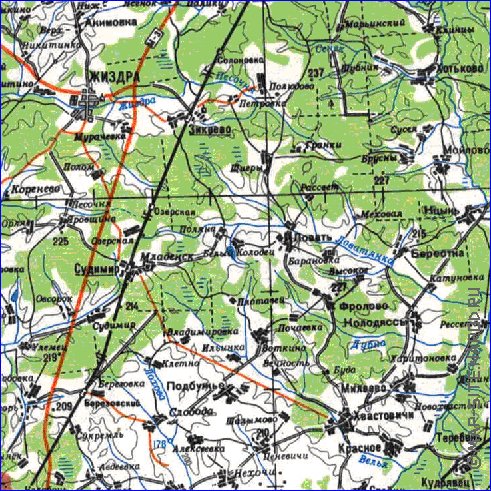 carte de Oblast de Smolensk