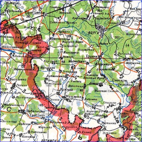 carte de Oblast de Smolensk