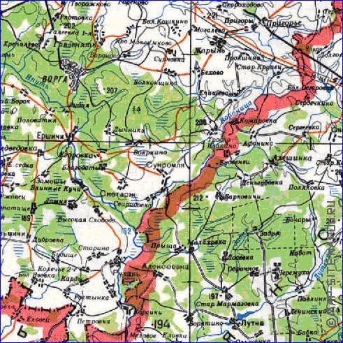 carte de Oblast de Smolensk