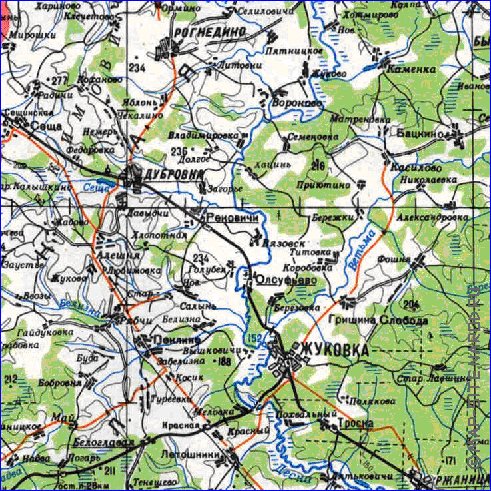 carte de Oblast de Smolensk