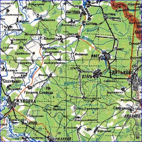 carte de Oblast de Smolensk