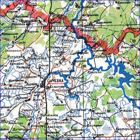 carte de Oblast de Smolensk