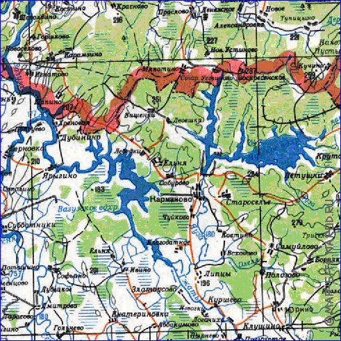 carte de Oblast de Smolensk